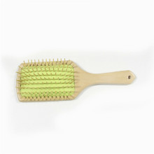 Escova de cabelo de madeira de alta qualidade da cabeça quadrada do OEM